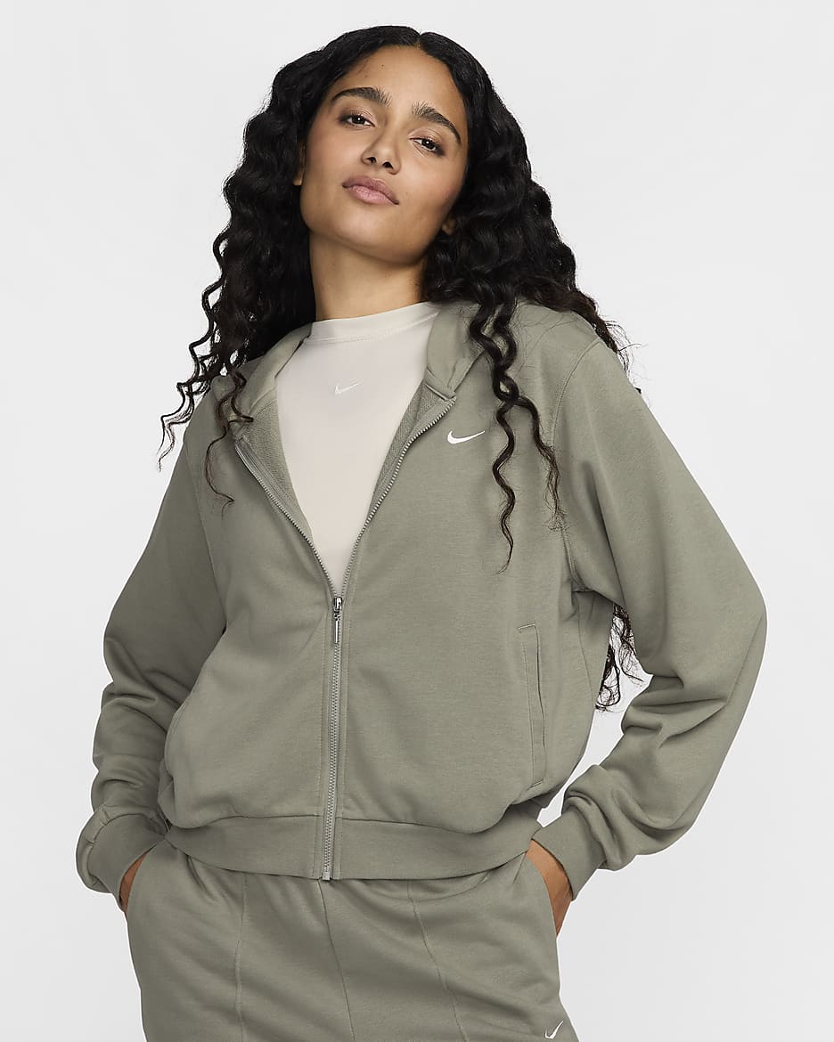 Nike Sportswear Chill Terry Hoddie aus French Terry mit durchgehendem ReiBverschluss fur Damen